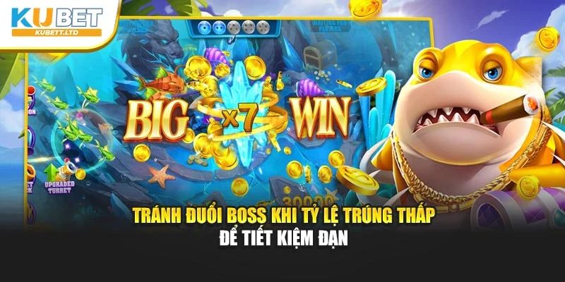 Tránh đuổi boss khi tỷ lệ trúng thấp để tiết kiệm đạn